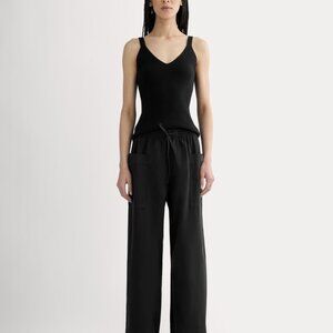 Everlane Women's Easy Cargo Pant in Black, Size Extra Small, Cotton
